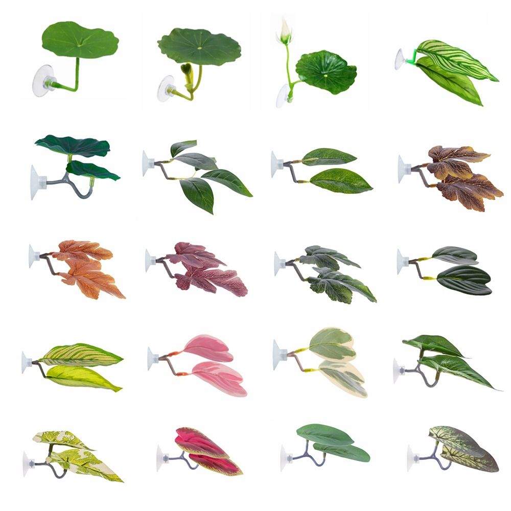Aquarium Plant Rings - أوراق مسند سمك بيتا البلاستيكية مقلدة