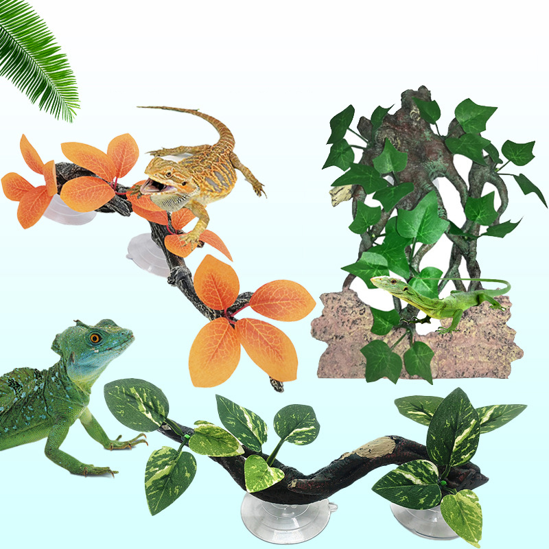 Aquarium Plant Vine - زينة صغيرة من الراتنج لأحواض السمك،