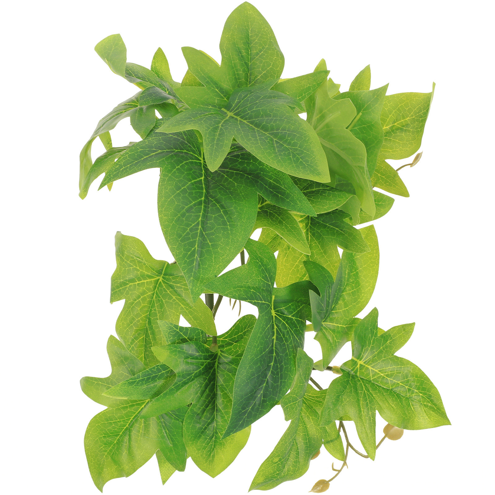 Aquarium Plant Vine - نباتات اصطناعية لتزيين حوض الزواحف، أوراق