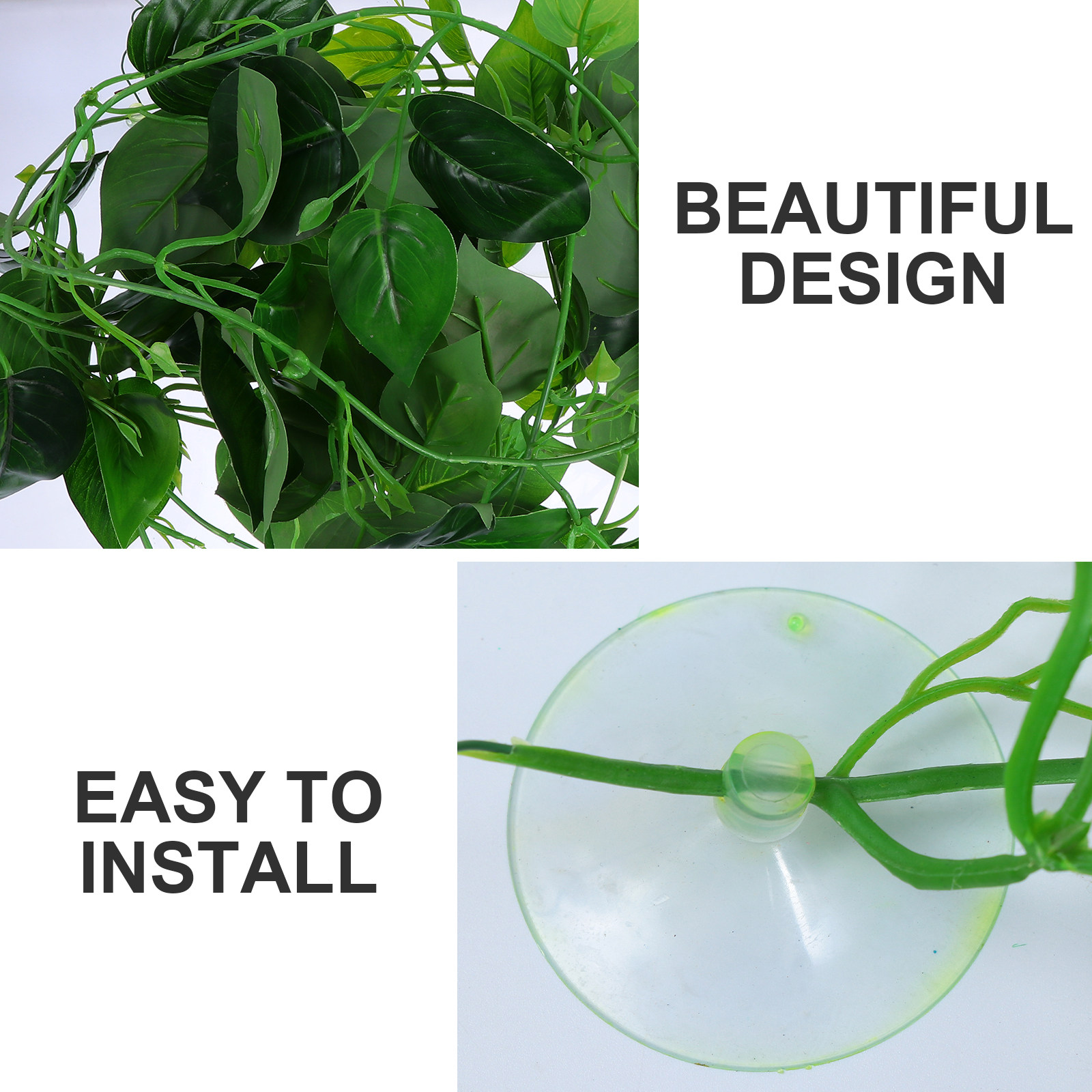 نباتات صناعية معلقة بأوراق محا - مراجعة Aquarium Plant Vine وسعره