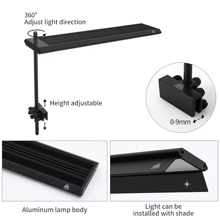 إضاءة حوض السمك WEEK AQUA سلسل - مراجعة Aquarium Plant Light Spectrum وسعره