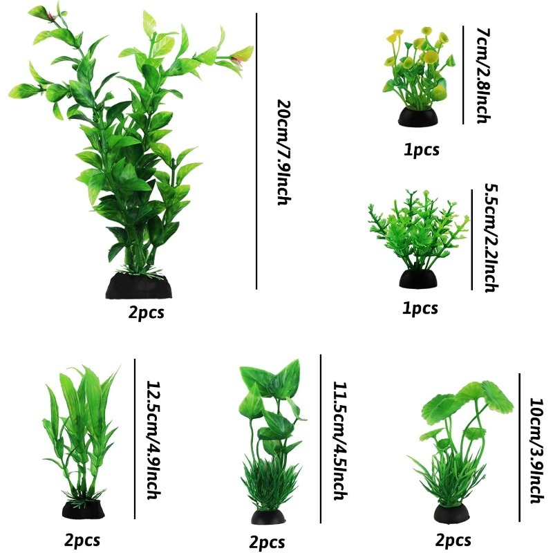 مجموعة من 10 قطع نباتات اصطناع - مراجعة Aquarium Plant Vine وسعره