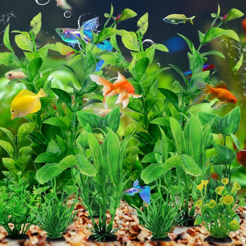 مجموعة من 10 قطع نباتات اصطناع - مراجعة Aquarium Plant Vine وسعره