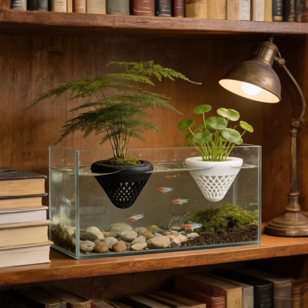 قطعتان من حامل النباتات العائم - مراجعة Aquarium Plant Rings وسعره