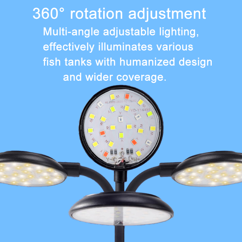 USB حوض السمك LED مصباح خزان ا - مراجعة Aquarium Plant Light Spectrum وسعره