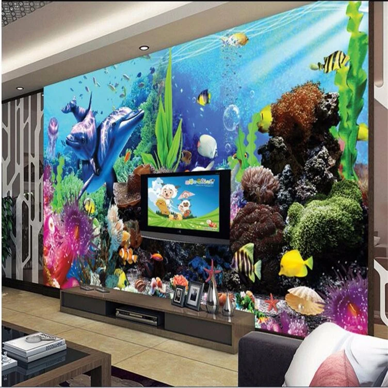 ورق جدران ثلاثي الأبعاد مخصص م - مراجعة Planted Aquarium Wallpaper وسعره