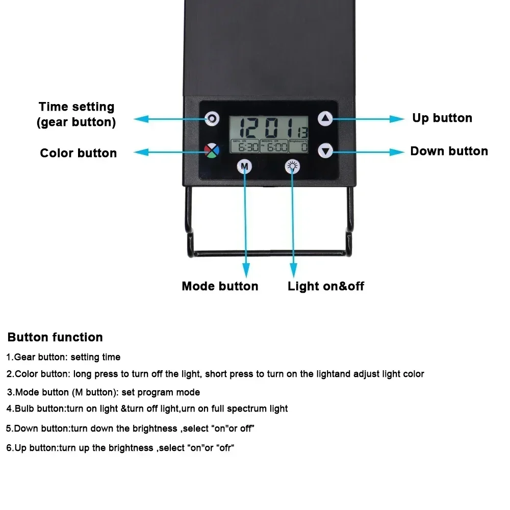 IP68 مقاوم للماء حوض السمك LED - مراجعة Aquarium Plant Light Spectrum وسعره