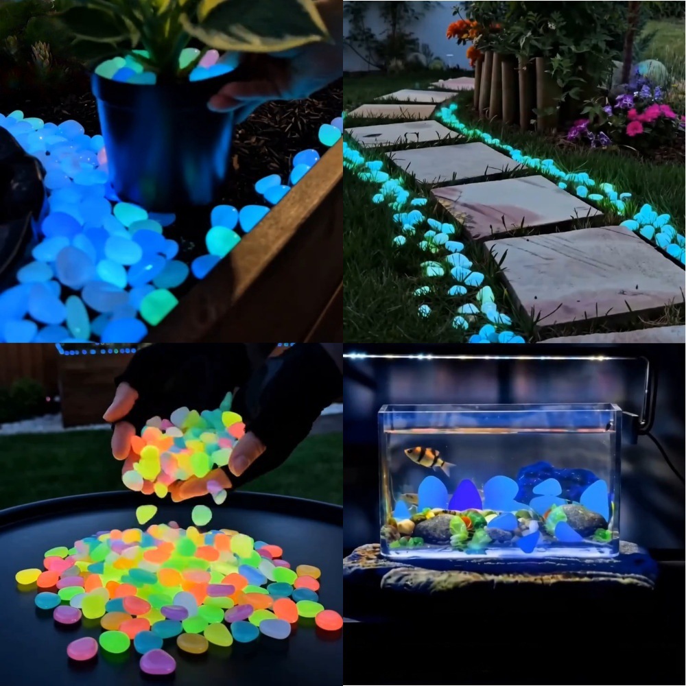 حصى ملونة مضيئة في الظلام لتزي - مراجعة Aquarium For Planted Tank وسعره