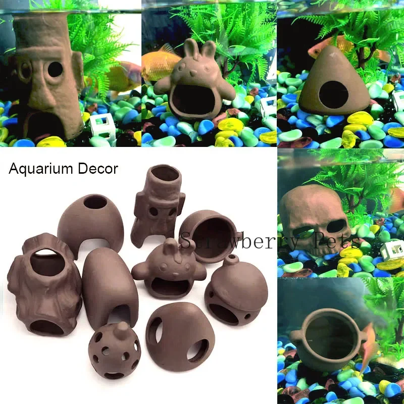 السيراميك حوض السمك الديكور ال - مراجعة Aquarium Plant Rings وسعره