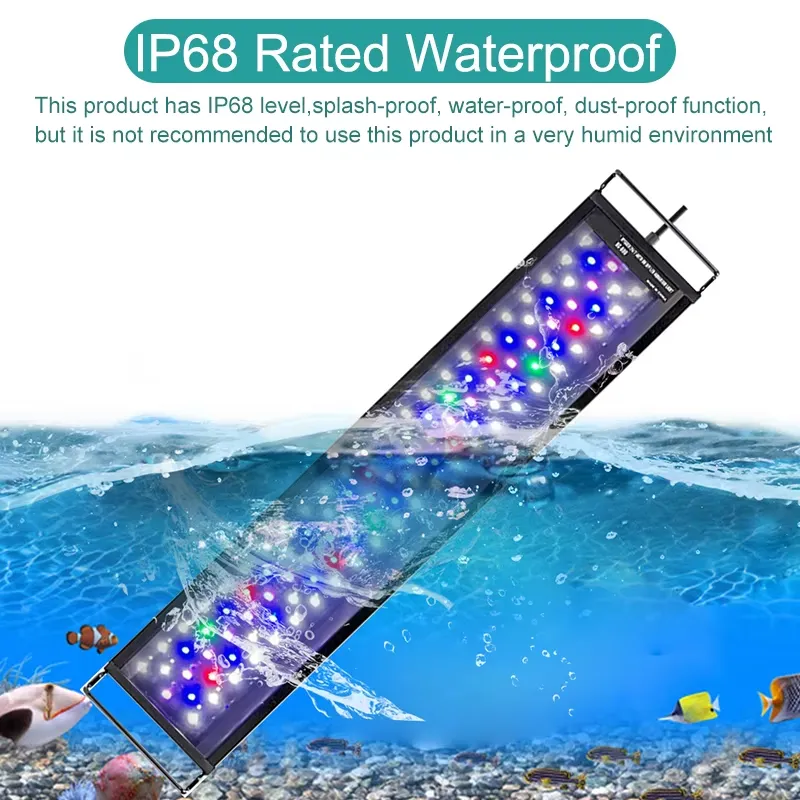 إضاءة حوض السمك LED كاملة الطي - مراجعة Aquarium For Planted Tank وسعره