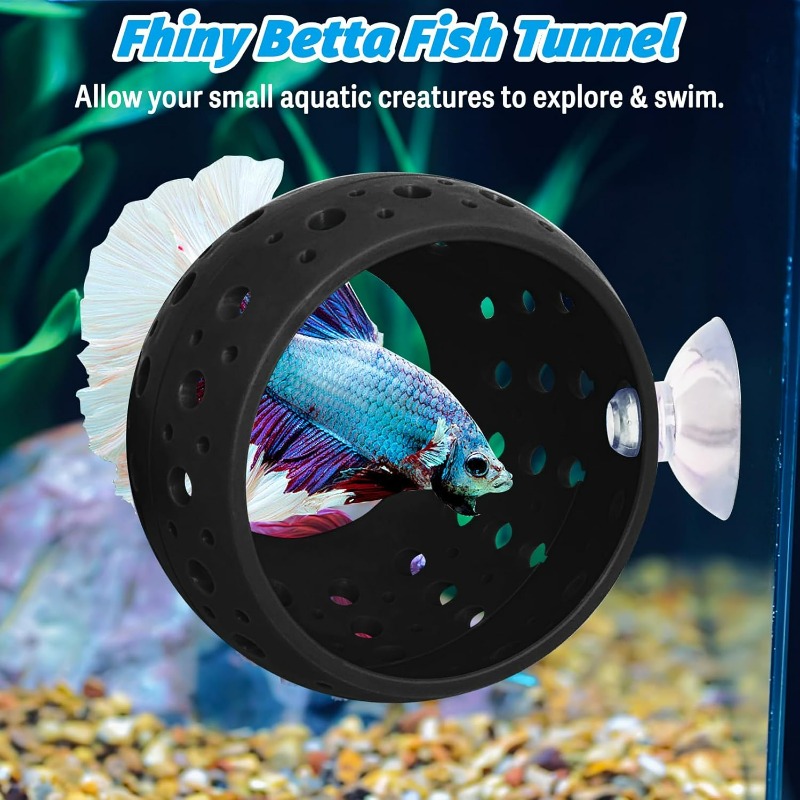 نفق إخفاء على شكل مصباح لأسماك - مراجعة Aquarium Plant Rings وسعره