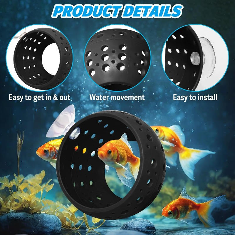نفق إخفاء على شكل مصباح لأسماك - مراجعة Aquarium Plant Rings وسعره