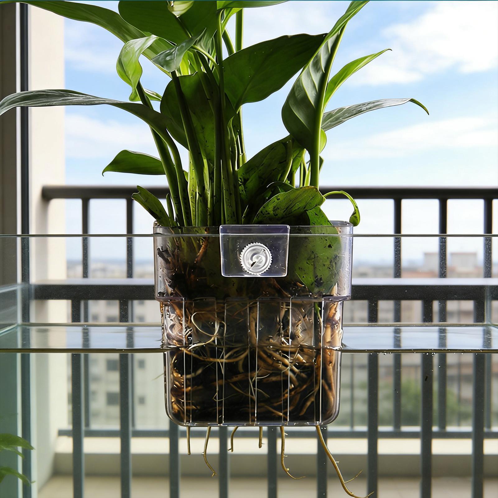 حامل شفاف قابل للتعليق لأحواض  - مراجعة Aquarium Plant Rings وسعره