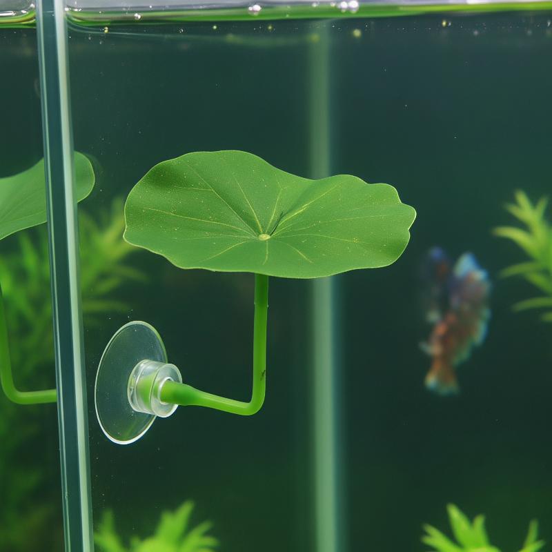 3/5/10 قطع من أوراق اللوتس الب - مراجعة Planted Aquarium Betta وسعره