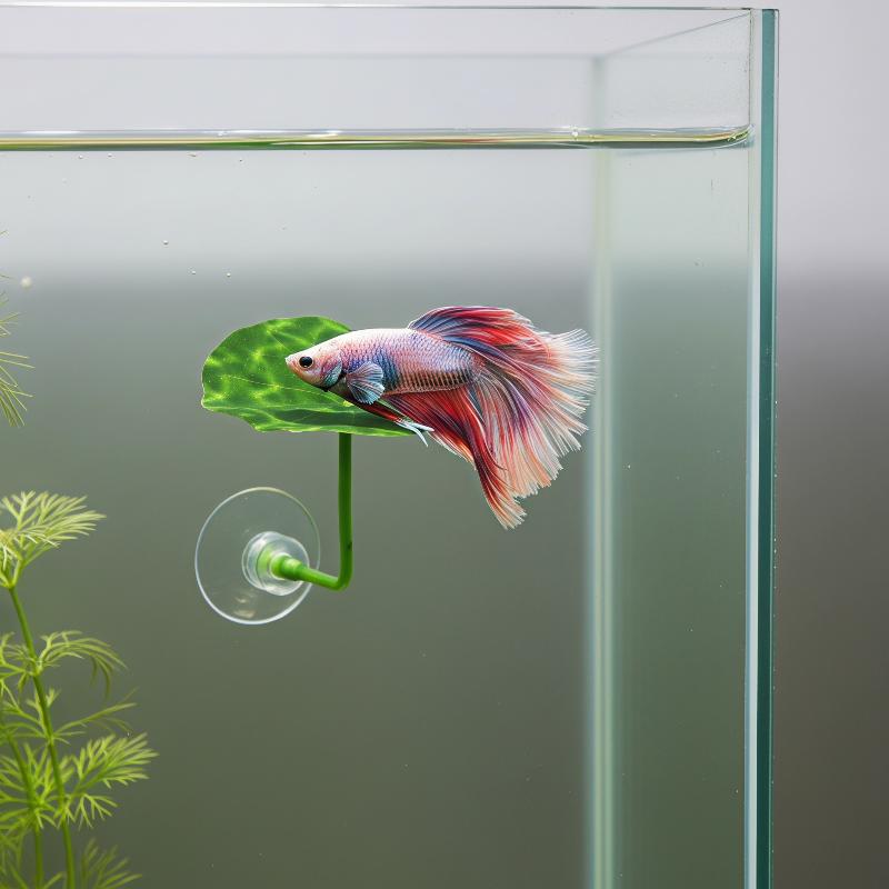 3/5/10 قطع من أوراق اللوتس الب - مراجعة Planted Aquarium Betta وسعره