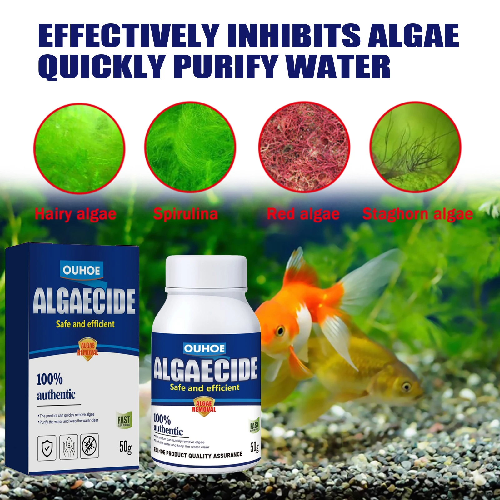 مزيل طحالب حوض السمك، تركيبة آ - مراجعة Planted Aquarium Algae Control وسعره